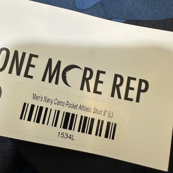 ZYIA Active Mens Size L Navy Camo Pocket Athletic Lined 9" Shorts Training‎ NEW - Picture 6 of 11